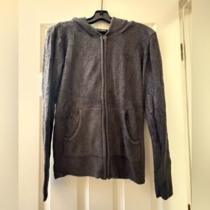 Barefoot Dreams Dark Gray Cozy Hooded Jacket